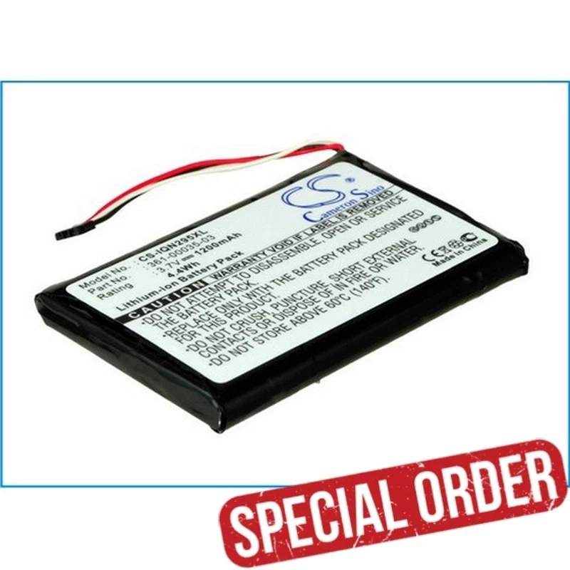 Replacement Battery for Garmin Nuvi 2595lmt RoHS High Capacity 1200mah