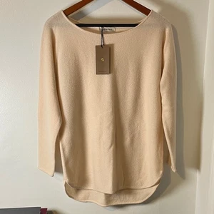 Neu mit Etikett Gentle Herd Oversize-Pullover 100 % Kaschmir pfirsichfarben U-Boot-Ausschnitt Gr. S - Bild 1 von 10