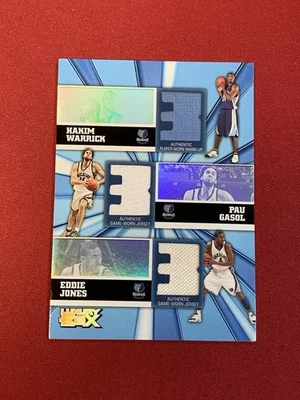 2006 Topps Luxury Box Warrick Pau Gasol Eddie Jones Triple Relic /250 #TR-WGJ - Image 1 of 2