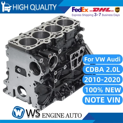 CDBA Cylinder Block For VW Amarok Passat Tiguan Audi A5 A6 2.0L 10-20 03L103011 - Image 1 of 4