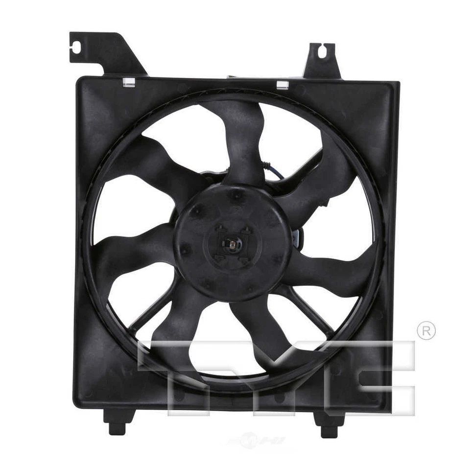 Left Auxiliary Fan Assembly For 2006-2011 Hyundai Accent 2009 2007 2008 2010 TYC - Image 1 of 3