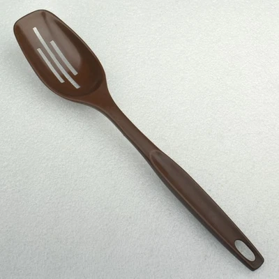 VTG Foley Brown Nylon Plastic Slotted Serving Spoon 11" - Image 1 of 4