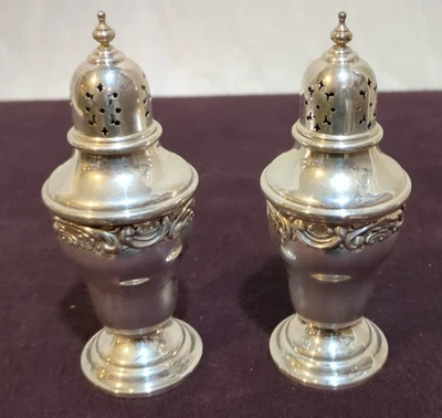 Набор солонок и перечниц Rose Scroll от Gorham из чистого серебра No 1238 - Изображение 1 из 4