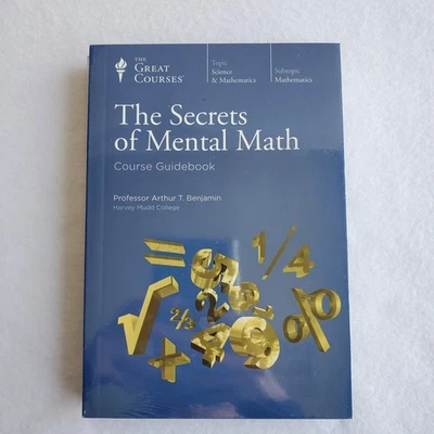 The Great Courses THE SECRETS OF MENTAL MATH Course Book & DVD new SEALED - Image 1 of 4