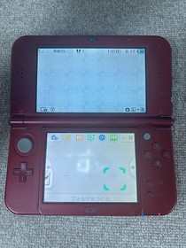 New 3DS LL XL Metalic red Japan Nintendo Console region Japanese B154