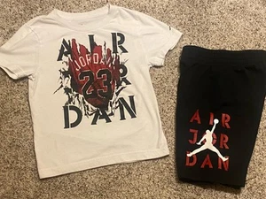 Air Jordan Shirt and  Shorts Youth  Age 6-7 - Picture 1 of 6