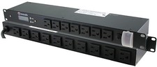 PDU Outlet Strip 17 15amp Meter 19 Power Mount Rack Built- Bar