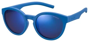 Polaroid Kids PLD 8019/S ZDI (JY) Blue/Blue Multilayer Polar Sunglasses - Picture 1 of 3