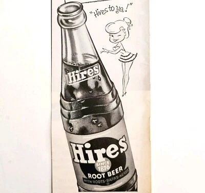 1962 Hires Root Beer Реклама Газировки Поп Напиток Жизнь В Вашем Веселье HM2L - Изображение 1 из 2