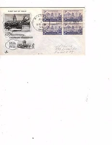 us briefmarken 1001 18 FDC's 75th anniversary colorado lightly adresed cv 60,00 $ (g7 - Bild 1 von 2