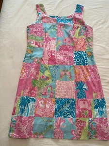 VGUC Lilly Pulitzer Women's Krista Shift Dress - Palm Beach Patch, Sz 10, HTF - Picture 1 of 12