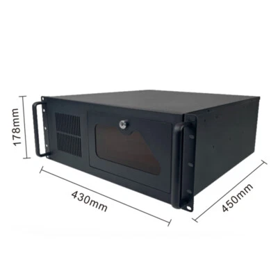 Boîtier de serveur rack 4U / 4U boîtier PC ATX / M-ATX boîtier de bureau noir neuf - Photo 1/4