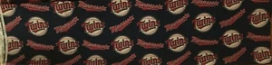 MINNESOTA TWINS LICENSED SCRAP 28" X 9" FABRIC FOR MASKS, PILLOWS OR QUILTS - Picture 1 of 1