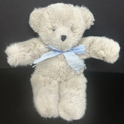 Peluche de peluche vintage North American Bear Co Wee Bear peluche arco azul 1989 Foto 1 de 4
