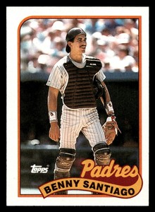 1989 Topps Benny Santiago #256 San Diego Padres