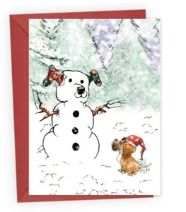 Boxer Dog Themed Christmas Card. (Boxer Rescue Charity Benefits) - Picture 1 of 4