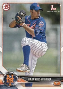 Lote de (10) 2018 Bowman Draft Simeon Woods-Richardson 1st Rookie #BD-181 Mets - Imagen 1 de 1