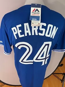 MLB Majestic Toronto blau Jays Nate Pearson signiertes Trikot neu mit Etikett mit Zertifikat - Bild 1 von 8