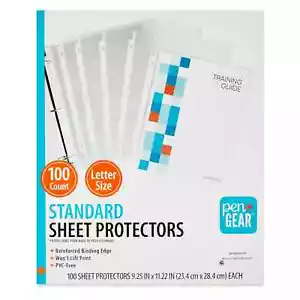 Pen + Gear Standard Sheet Protectors 50 Sheets, 8.5-inches x 11-inches - Picture 1 of 8