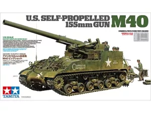 Tamiya # 35351 U.S. Self-Propelled 155mm Gun M40 1:35 Kit MIB - Picture 1 of 1