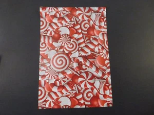 100 6x9 Designer Candy Cane Mailers Poly Shipping Envelopes Holiday Boutique Bag - Picture 1 of 3