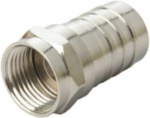 20 x RG6 Crimp Hex Strain Relief F TYPE Connector Coax Coaxial TV Foxtel Cable - Picture 1 of 1