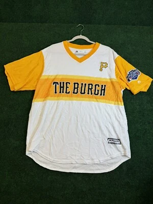 Pittsburgh Pirates The Burgh SEWN MLB 2019 Little League Classic Jersey XL NWOT - Image 1 of 4