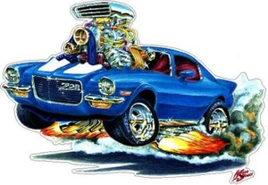 Mad Dog 1970-73 Camaro Z-28 LT-1 Wandtattoo Sportwagen Chevy Aufkleber Grafik Art - Bild 1 von 12