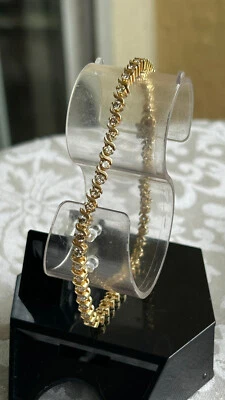 Brazalete de tenis de diamantes de oro amarillo macizo de 14K 12,79 gramos 50 diamantes TCW 2,69CT Foto 1 de 4