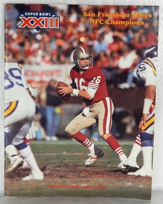 SAN FRANCISCO 49ers NFC Champions SUPER BOWL XXIII Program Magazine - Image 1 of 4