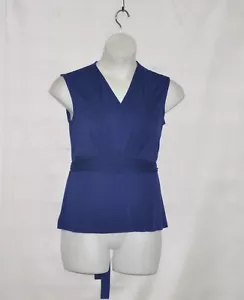 Maglia finta avvolgente con cravatta in stile Joe Zee taglia S inchiostro - Foto 1 di 2