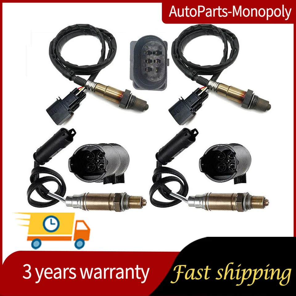 Sensor de oxígeno O2 aguas arriba y aguas abajo para BMW X5 V8 2004 2005 2006 4 piezas Foto 1 de 4