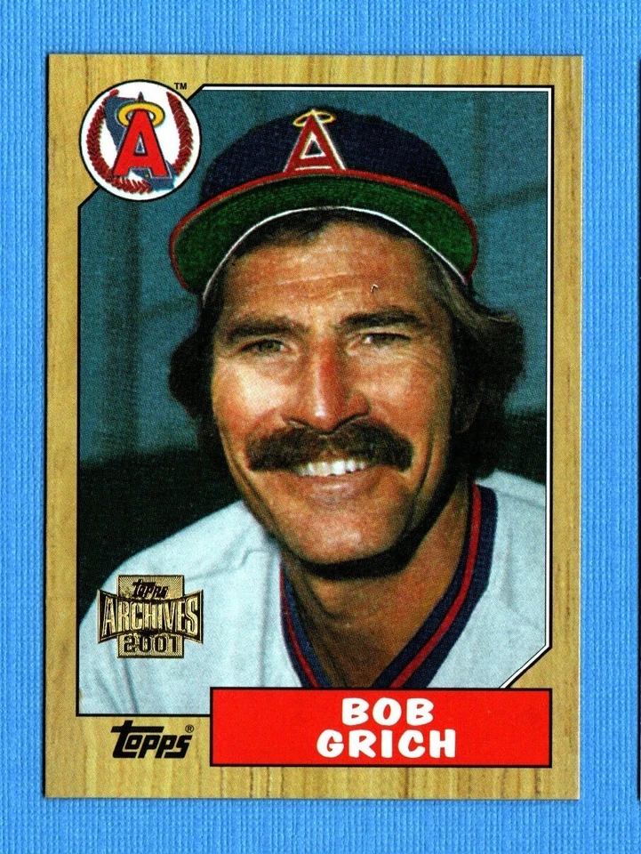 2001 Topps Archives #172 Bobby Grich Angels 1987 - Image 1 of 1