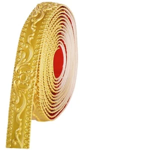 Bright Gold Flexible Molding Trim Wall Trim, 16.4 Feet Self Adhesive Peel and... - Picture 1 of 6