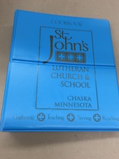 Antigo Livro De Receitas Encadernação em espiral 2000 St Johns Luterano Igreja chaska Mn