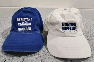 The Office Lot Of 2 Hats Dunder Mufflin Paper Co & Assistant To The Regional Man - Picture 1 of 1