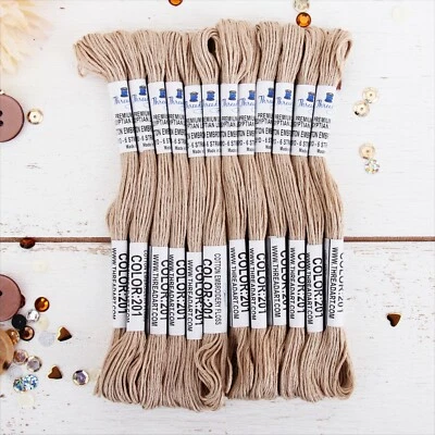 Box of 12 Premium Cotton Embroidery Floss in 50 Colors - Hand Embroidery Thread - Image 1 of 4