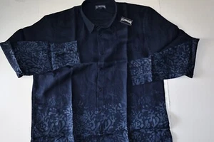 Vilebrequin Turtles Splash Shirt LS Blue Marine Linen New XX-Large XXL - Picture 1 of 5