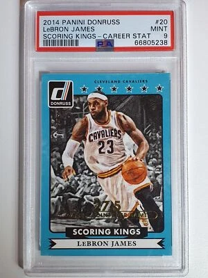 2014 Donruss LeBron James #20 Scoring Kings /275 Career - PSA 9 (POP 2) - Image 1 of 3