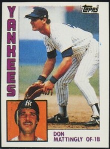 1990 Topps Double Headers Don Mattingly Two Sided Mini New York Yankees
