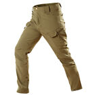 Mens Winter Overalls Fleece Warm Thick Loose Pants Cotton Trousers Cargo Pants