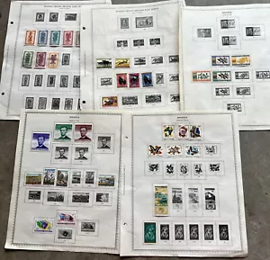 RWANDA STAMPS ON ALBUM PAGES FLOWERS, BUTTERFLIES, JFK, ABRAHAM LINCOLN & MORE - Picture 1 of 11