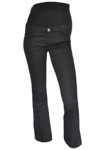 PETIT COCOON SZ 6-8 MATERNITY WOMENS Black Bootcut Lightweight Jeans Pants - Picture 1 of 3
