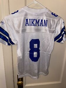 Dallas Cowboys Troy Aikman Vintage Reebok Youth  Jersey Size Small (8) EUC