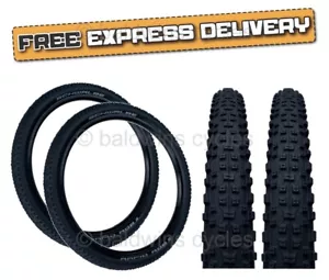 PAIR Schwalbe RAPID ROB 27.5 x 2.10 Off Road Mountain Bike Cycle Black TYRES - Picture 1 of 10