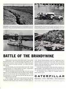 Anuncio de coche estampado vintage Caterpillar Tractor Batalla del Brandywine 61 - Imagen 1 de 2