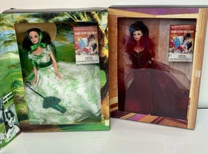2- Barbie as SCARLETT O’HARA Green BBQ & Red Velvet Dress 1994 HOLLYWOOD LEGENDS - Picture 1 of 24