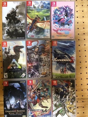 Nintendo Switch Game Bundle Japan Shantae Nier Automata Xenoblade 2 Dragon Dogma - Image 1 of 4