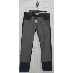 Marc by Marc Jacobs Low Rise Slim Tapered Mix Media Jeans Grey Multi 32x34 $398 - Picture 1 of 5