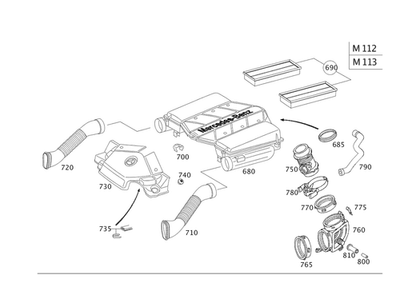 Genuine Mercedes-Benz Starpart Filter Element 273-094-04-04-95 - Image 1 of 2
